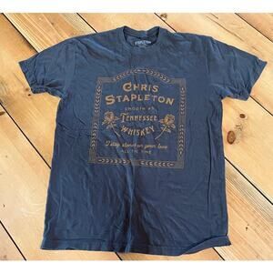Chris Stapleton Shirt Adult Medium Gray Smooth As Tennessee Whiskey Soft Casual